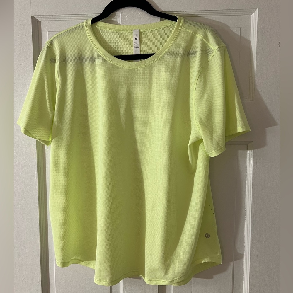 Lululemon Athletica Bright Yellow Short Sleeve Shirt - NWOT